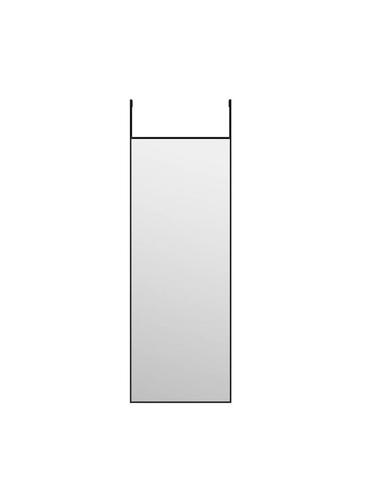 vidaXL Wall Mirror with Black Metallic Frame 80x30cm 1pcs