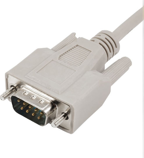 Akyga Καλώδιο RS232 9-pin male σε RS232 9-pin female 2m (AK-CO-01)