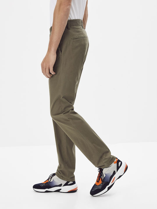Trousers Chino in Straight Line Beige