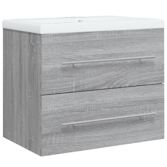 vidaXL Countertop with Sink L60xW38.5xH48cm Sonoma