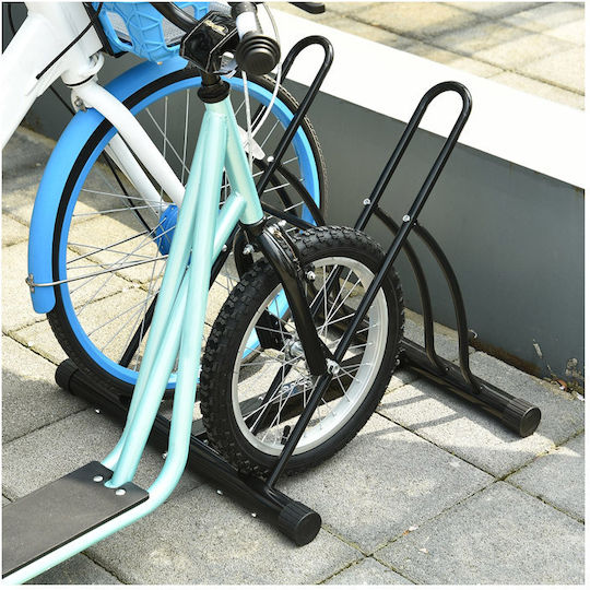 HomCom Metall Fahrradständer für 2 Fahrräder 60 x 54 x 57cm