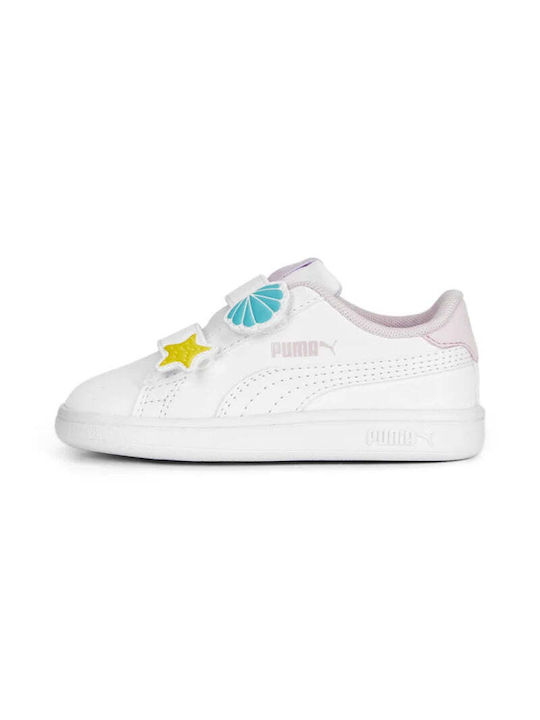 Puma Kids Sneakers with Scratch White