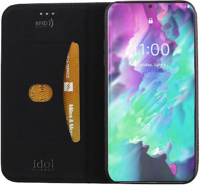 Idol 1991 Elite Anti-RFID Book Δερματίνης Μαύρο (Galaxy S23)