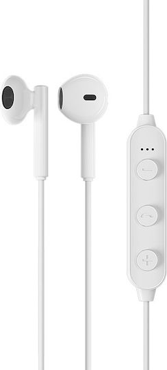 Borofone BE27 Earbud Bluetooth Handsfree Ακουστικά Λευκά