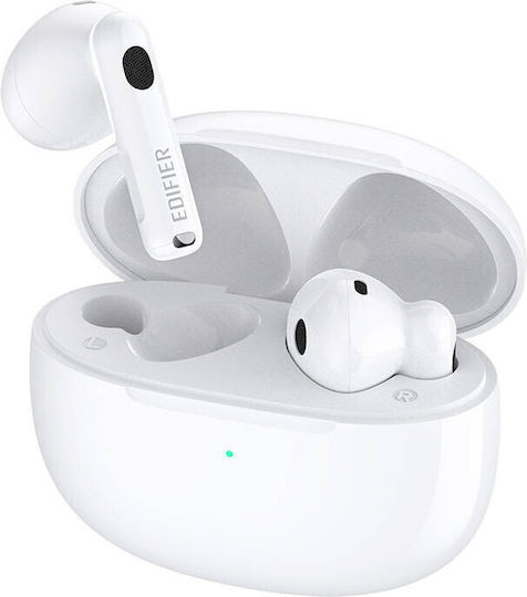 Edifier W220T In ear Bluetooth хендсфри Слушалки с Устойчивост на Пот и Кутийка за Зареждане Бял
