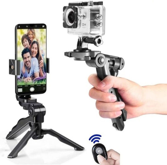 Ezra ST-08 Selfie Stick Τρίποδο Κινητού Bluetooth Μαύρο