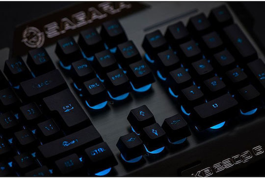 Zeroground KB-2300G Sagara Gaming Πληκτρολόγιο με RGB φωτισμό (Αγγλικό US) Γκρι