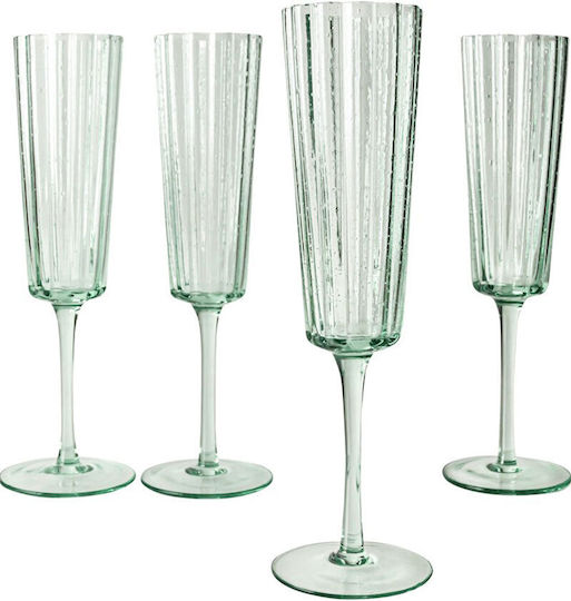 Laura Ashley Set Gläser Champagner aus Glas Mit Stiel 210ml 4Stück