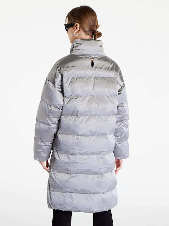 Nike Therma Fit City Lung Jachetă de femei Puffer pentru iarnă Argintiu