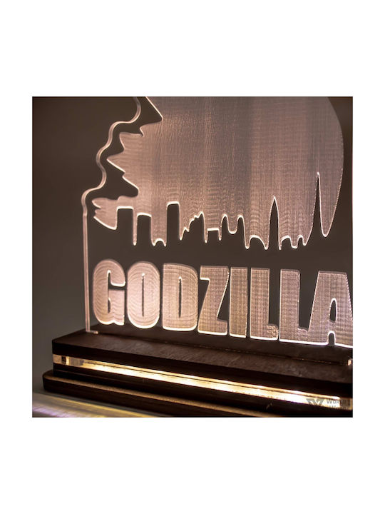 World of Wood Godzilla Decorative Lamp LED Transparent