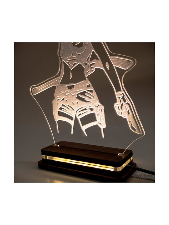 World of Wood Tomb Raider - Lara Croft Dekorative Lampe Abbildung LED Transparent