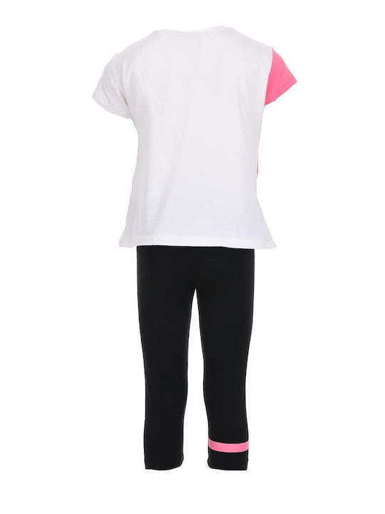 Εβίτα Kids Set with Leggings Summer 2pcs Fuchsia