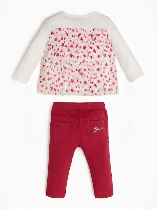 Guess Kids Set with Pants Winter 2pcs White