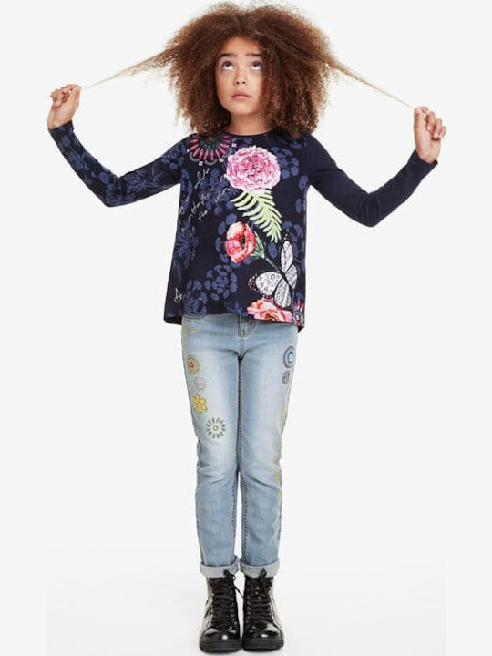 Kids' Shirt Long Sleeve Blue Derby