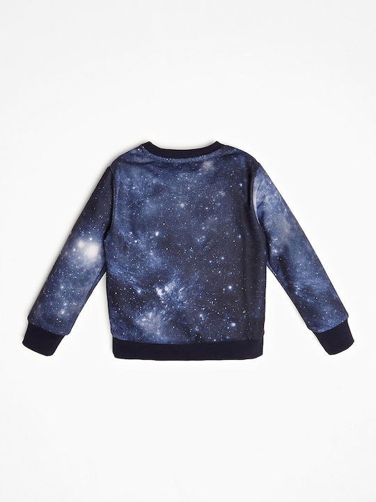 Guess Kids Sweatshirt Blue Galaxy Active