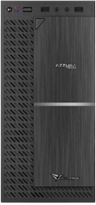 Alcatroz Azurra Neox Gaming Mini Tower Κουτί Υπολογιστή Μαύρο