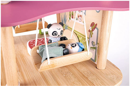 Hape Pandas Bamboo House Wooden Dollhouse