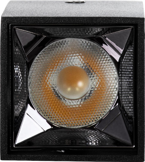 GloboStar Luminar Superior Einzel LED Natürliches Weiß Spot in Schwarz Farbe