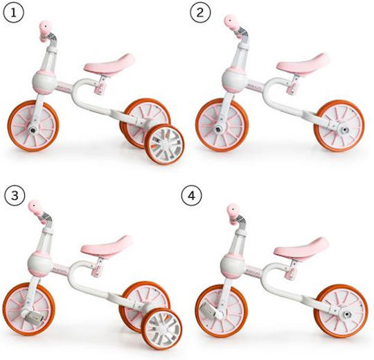 Ecotoys Bicicletă de Echilibru pentru Copii Roz