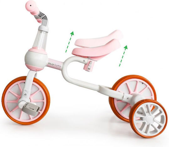 Ecotoys Bicicletă de Echilibru pentru Copii Roz