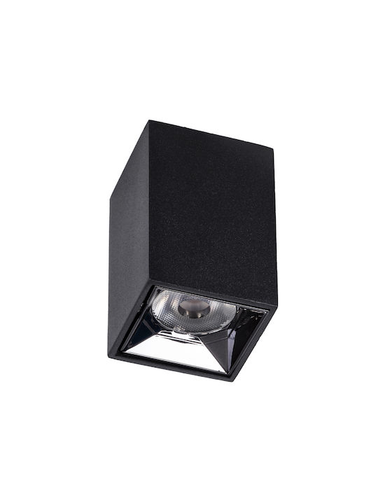 GloboStar Luminar Superior Single LED Warm White Spot in Black Color