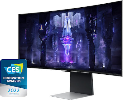 Samsung Odyssey G8 Ultrawide OLED HDR Curved Gaming Monitor 34" QHD 3440x1440 175Hz with Response Time 0.1ms GTG