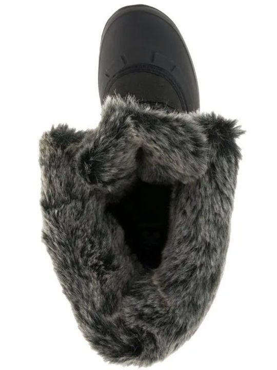 Momentum3 Leder Damenstiefel Schwarz