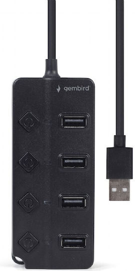 Gembird Hub 4 Porturi USB 2.0 Cu Conectare USB-A
