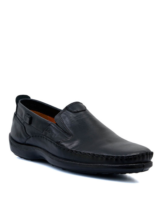 Boxer Men's Leather Loafers Black