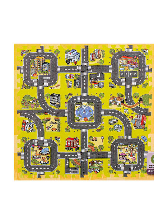 Fio Interactive Floor Puzzle With Roads 9 Pieces