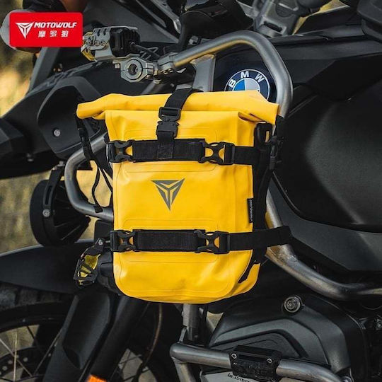 Motowolf MDL0715 Bag for Motorcycle Crash Bars 8l Yellow