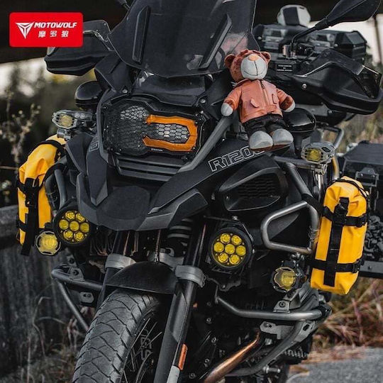 Motowolf MDL0715 Bag for Motorcycle Crash Bars 8l Yellow