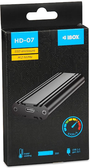 iBox Θήκη για Σκληρό Δίσκο M.2 SATA III / PCI Express NVME με σύνδεση Type-C