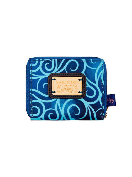 Santoro Gorjuss Wallet for Girls with Zipper Blue 1074GJ07