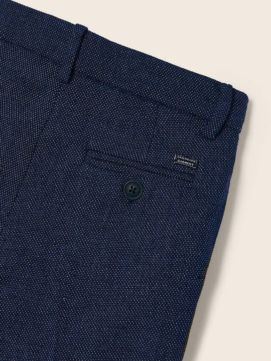 Kinder Hose Chino Stoff Marineblau