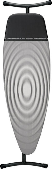 Brabantia Titan Oval Bügelbrett Für Dampfbügeleisen Zusammenklappbar 135x45cm