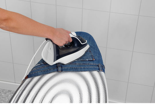 Brabantia Titan Oval Bügelbrett Für Dampfbügeleisen Zusammenklappbar 135x45cm