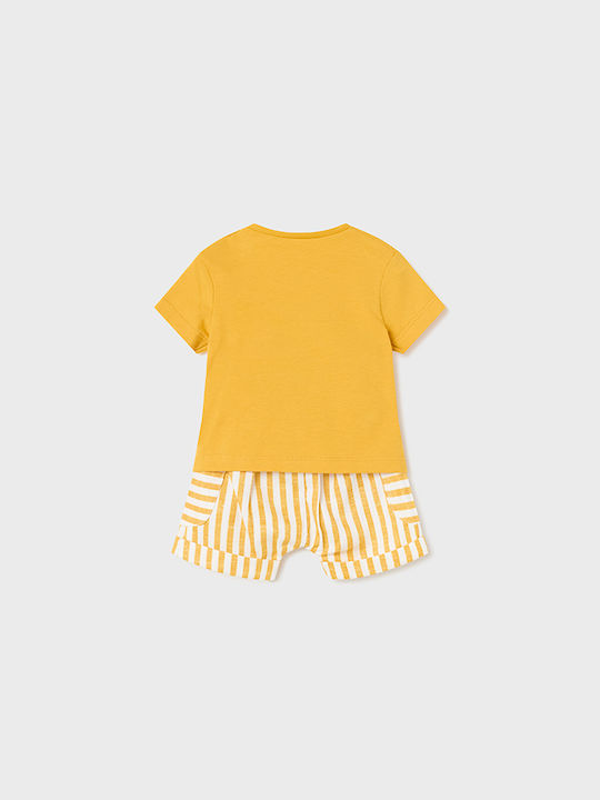 Mayoral Kids Set with Shorts Summer 2pcs Yellow