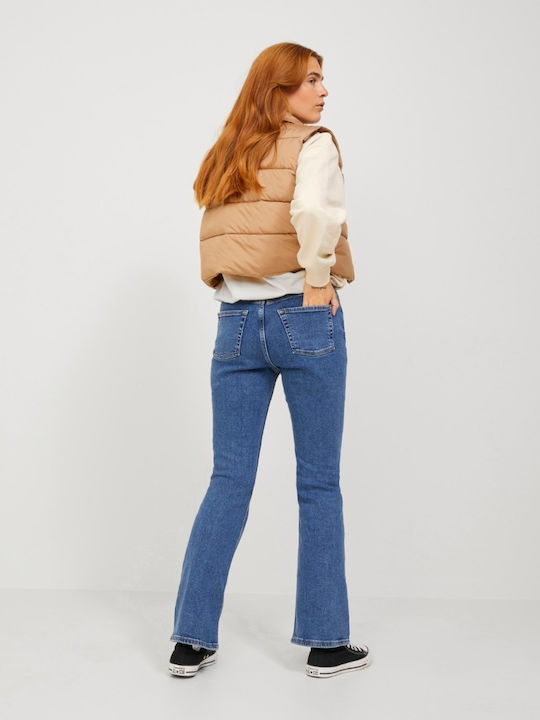 Kurz Damen Ärmellos Puffer Jacke für Winter Tigers Eye
