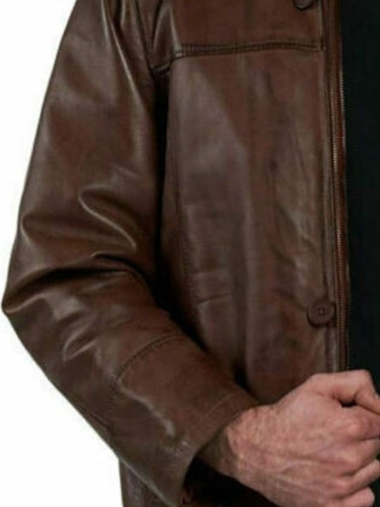 Men's Leather Jacket Alexander - Koniak