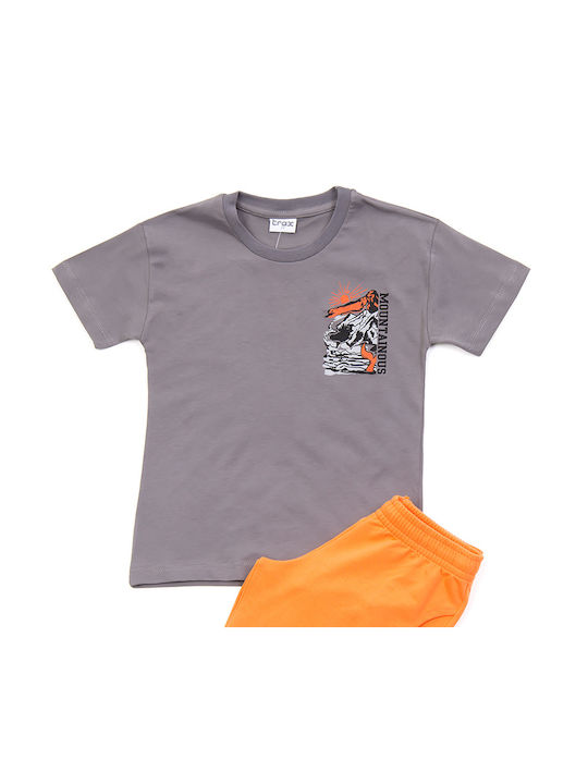 Trax Kids Set with Shorts Summer 2pcs Gray