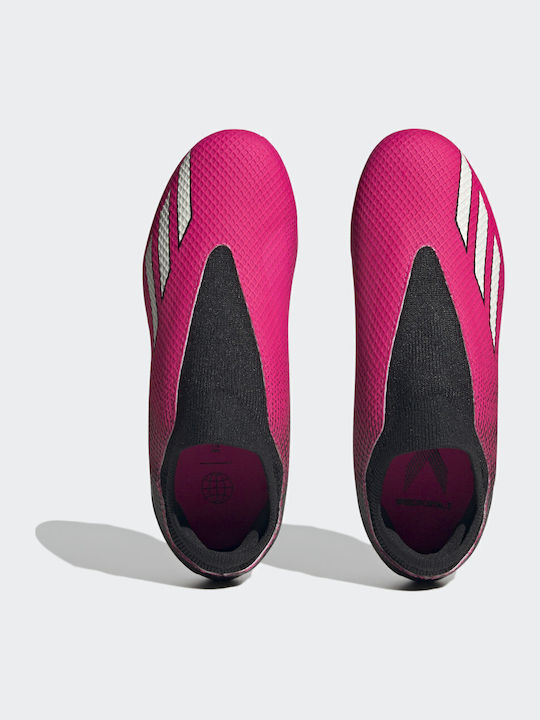 X Speedportal.3 FG Kids Soccer Cleats with Molded Taps Team Shock Pink 2 Zero Metallic Core Black