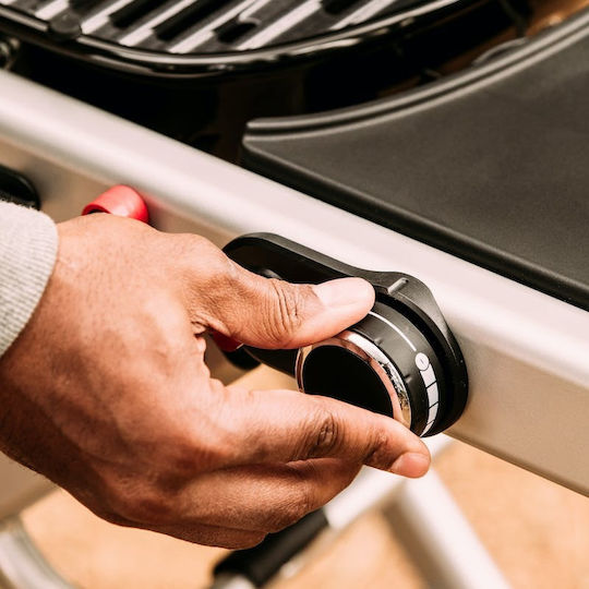 Weber Traveler Преносима Газово Барбекю Решетка 63.5брx34.3брсм. с 1 бр 3.8кВт