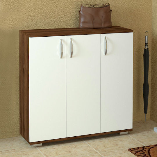 Ξύλινη Sinem με 5 Ράφια Καρυδί / Λευκό 89x29.5x93cm GP042-0158,1 Ξύλινη Sinem με 5 Ράφια Καρυδί / Λευκό 89x29.5x93cm GP042-0158,1