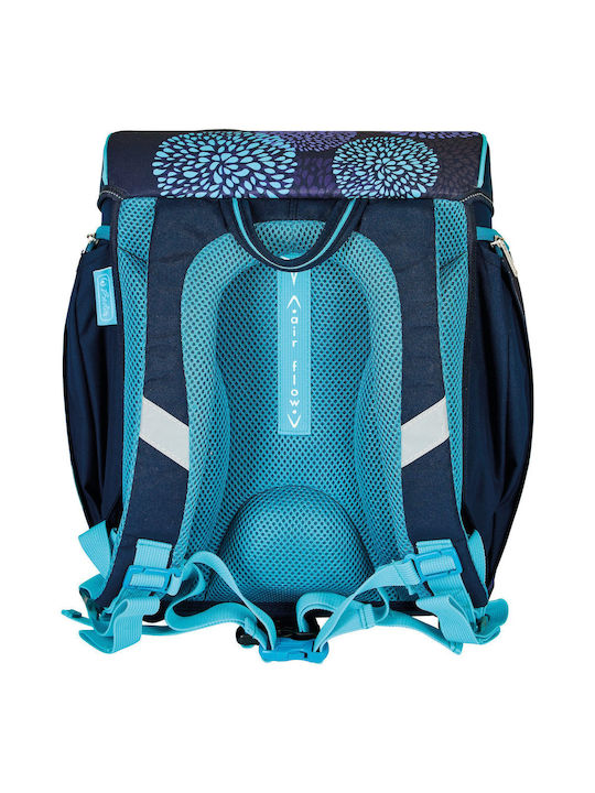 Herlitz FiloLight Plus Flower Owl 4 in 1 School Bag Backpack Elementary, Elementary in Turquoise color