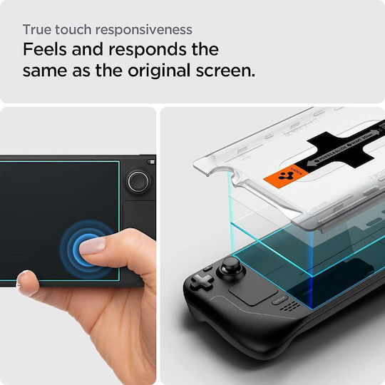 Spigen Ez Fit GLAS.tR Screen Protector Tempered Glass for Steam Deck