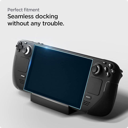 Spigen Ez Fit GLAS.tR Screen Protector Tempered Glass for Steam Deck