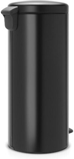 Brabantia NewIcon Κάδος Απορριμμάτων Μεταλλικός με Πεντάλ Μαύρος 30lt Brabantia NewIcon Κάδος Απορριμμάτων Μεταλλικός με Πεντάλ Μαύρος 30lt