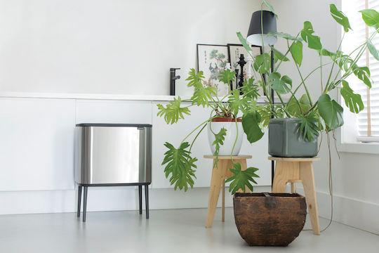 Brabantia Brabantia Mülleimer Für Recycling Metallisch Push Matt 33l