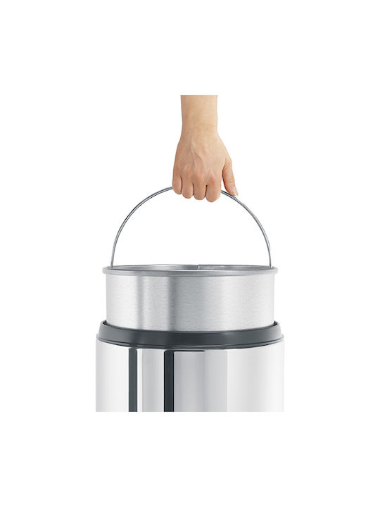 Brabantia Кошче Flame Guard за Боклук от Неръждаема Стомана Brilliant Steel 30лт